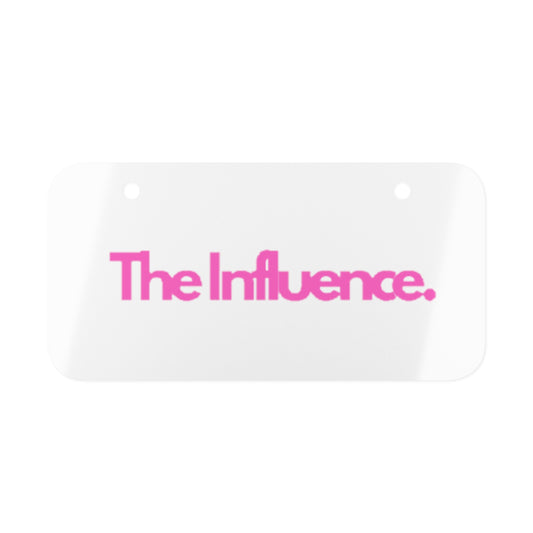 The Influence Mini License Plate